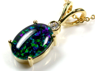 Modern Opal Triplet Pendant